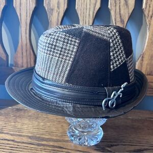 Carlos Santana Stylish Brown Fedora Hat Size Large
